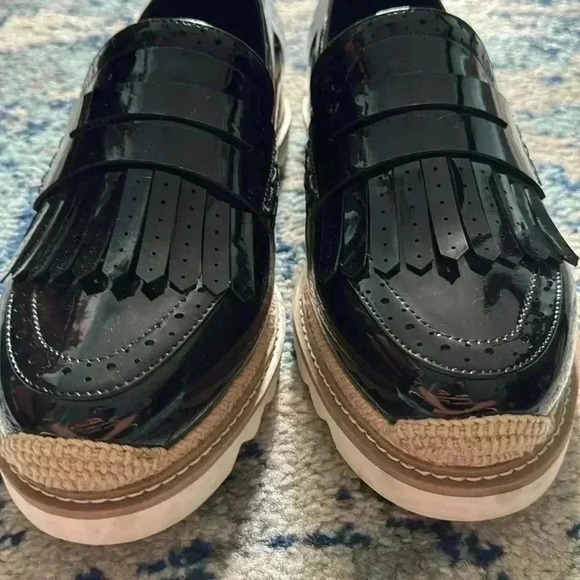 Torrid vegan patent leather platform penny loafer 12ww NWOB - Picture 2 of 9